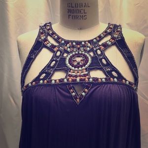 🦋Free People Drape Tunic Top with Embroidery